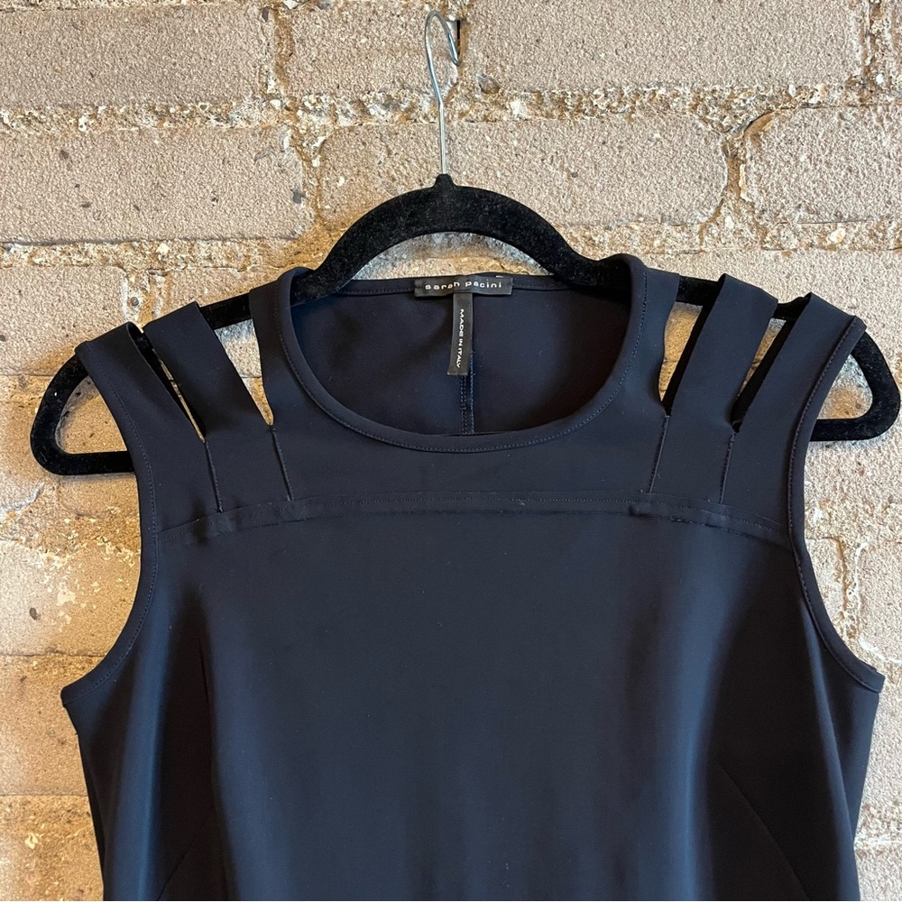 Sarah Pacino Black Sleeveless Sheath Dress - Size S - Picture 4 of 8